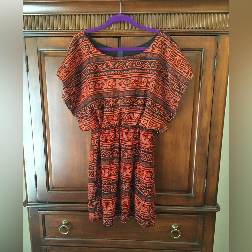 Aztec Print Dress